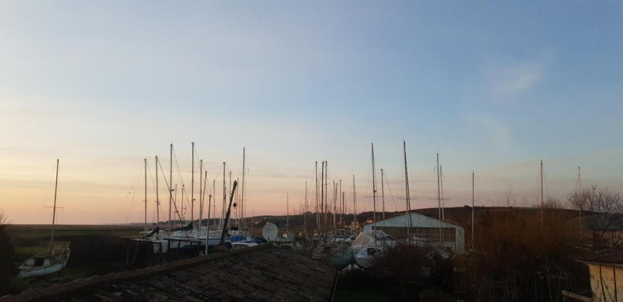 Grande Maison Charentaise Avec Vue Sur Le Chenal Superbes Couches De Soleil Sur L Estuaire De La Gironde! Mortagne-sur-Gironde Екстериор снимка